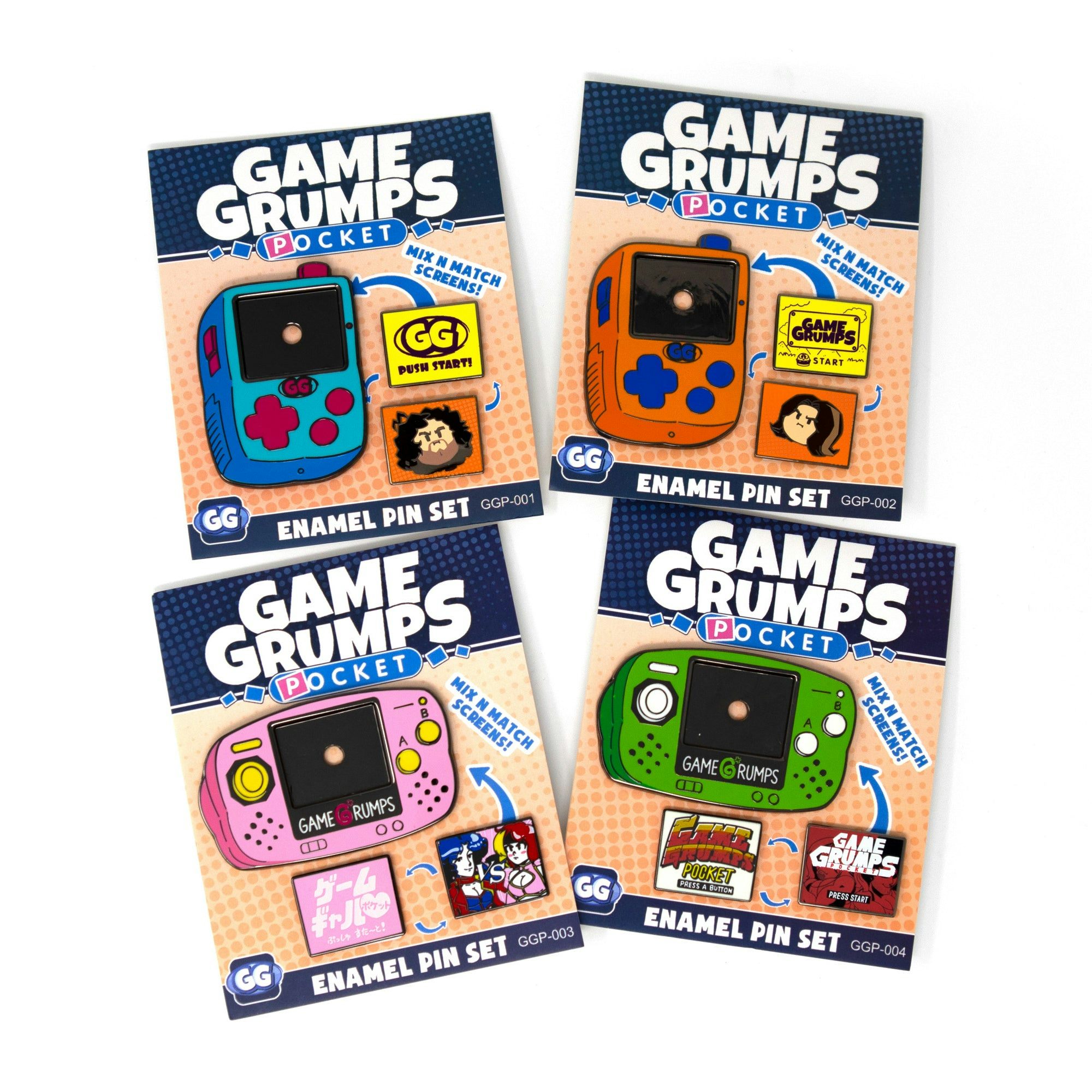 Game Grumps Pocket Enamel Pin Sets - Wave 1