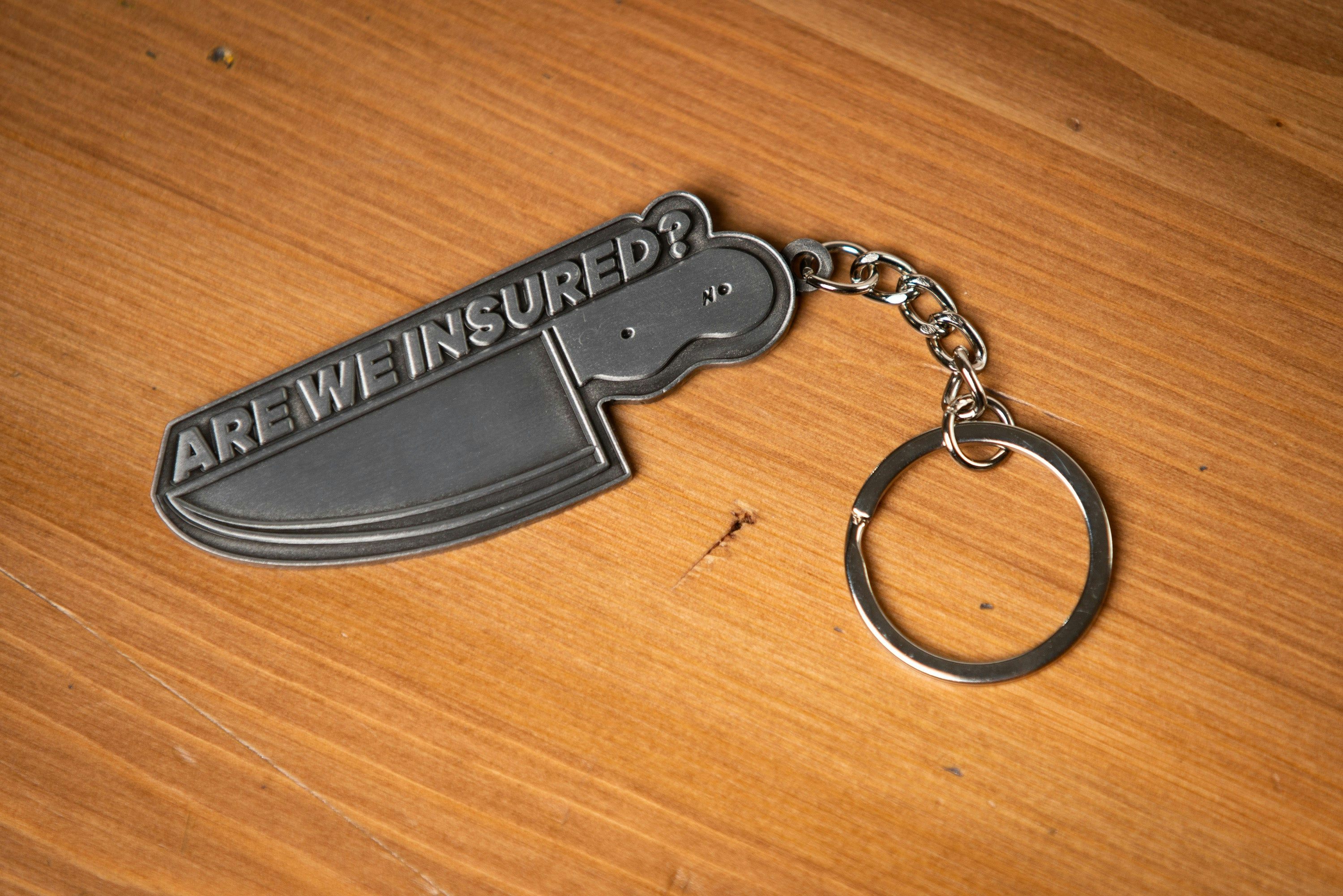 The Ten Minute Power Hour - "Are We Insured?" Metal Keychain