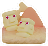 Game Grumps - Grumpland Cheeseman Desert Sticker