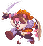 Furry Grumps - GrumpQuest Arin Sticker