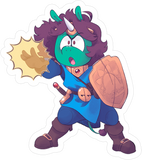 Furry Grumps - GrumpQuest Dan Sticker