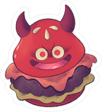 Furry Grumps - Devil Slimeburgie Sticker