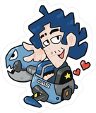 Game Grumps - Dan Robo-ride Sticker