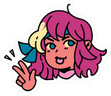 Game Gyaru - Arina Peace Sticker