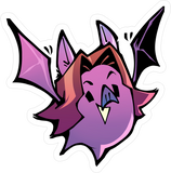 Ghoul Grumps - Bat Arin Sticker