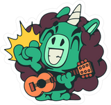 Furry Grumps - Rockin Dan Sticker