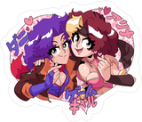 Game Gyaru - Holographic Hearts Sticker