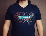 The Grumps Navy Unisex V-Neck Shirt