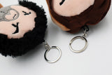 Grump Head Keychain Plushies